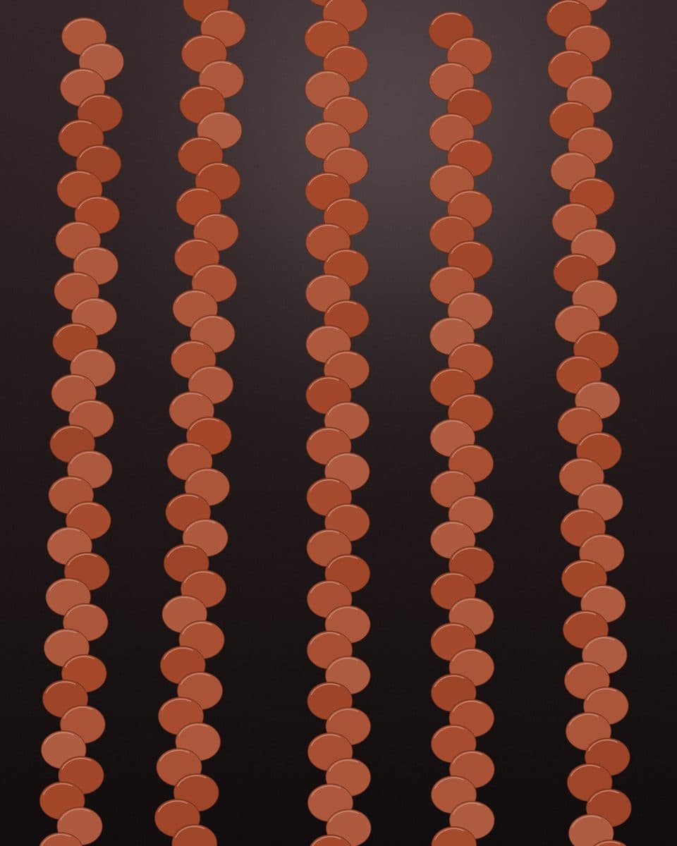 Copper boho curls